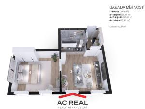 Prodej bytu 2+kk, Brno - Židenice, Šámalova, 42 m2