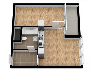 Pronájem bytu 2+kk, Praha - Karlín, Breitfeldova, 46 m2