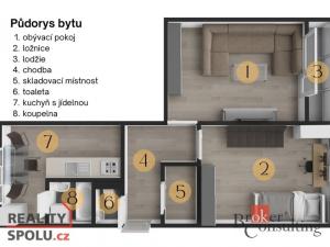 Prodej bytu 2+1, Jirkov, Studentská, 57 m2