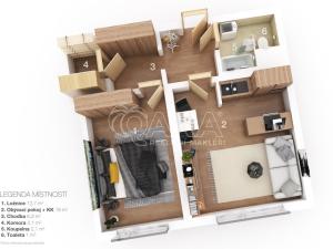 Pronájem bytu 2+kk, Ústí nad Labem - Severní Terasa, Rabasova, 42 m2