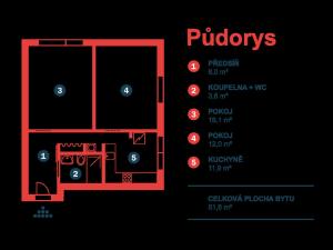 Prodej bytu 2+1, Praha - Kamýk, Rytířova, 51 m2