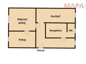 Prodej bytu 2+1, Chomutov, Fügnerova, 65 m2