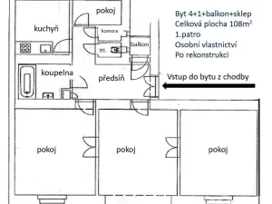 Prodej bytu 4+1, Praha - Holešovice, Veletržní, 101 m2