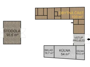Prodej rodinného domu, Cehnice - Dunovice, 120 m2