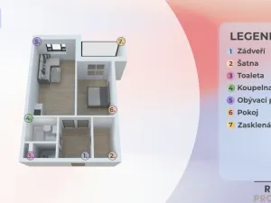 Prodej bytu 2+kk, Olomouc, Peškova, 50 m2