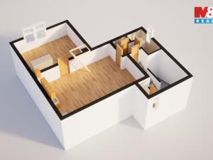 Prodej bytu 2+kk, Jablonec nad Nisou, Saskova, 90 m2
