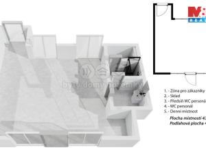 Pronájem kanceláře, Horoměřice, Velvarská, 45 m2