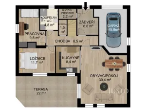 Prodej rodinného domu, Písek, Šumavská, 131 m2