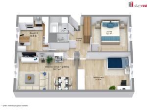 Prodej bytu 3+1, Ostrov, Lidická, 75 m2