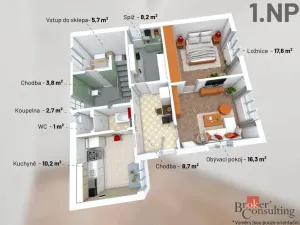 Prodej pozemku pro bydlení, Bučovice - Černčín, Hliník, 182 m2