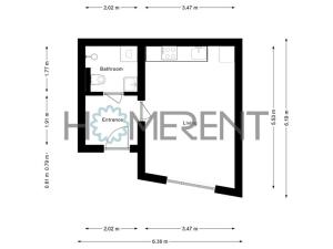 Pronájem bytu 1+kk, Praha - Malešice, Bakalářská, 38 m2