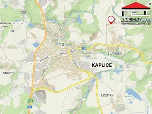 Prodej pozemku pro bydlení, Kaplice - Blansko, 1000 m2