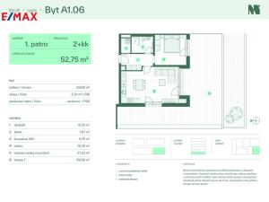 Prodej bytu 2+kk, Zlín, Tyršova, 52 m2