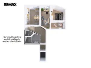 Prodej bytu 3+1, Olomouc, Nešverova, 81 m2