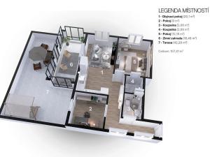 Prodej bytu 3+kk, Praha - Hlubočepy, Geologická, 64 m2