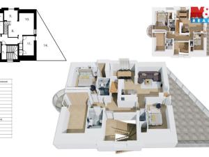 Prodej bytu 4+kk, Praha - Hlubočepy, Pod třešněmi, 145 m2