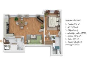 Prodej bytu 2+kk, Hostinné, I. Herrmanna, 50 m2