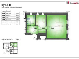 Prodej bytu 2+kk, Horní Blatná, náměstí Sv. Vavřince, 56 m2
