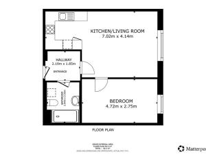 Pronájem bytu 2+kk, Praha - Chodov, Medkova, 48 m2