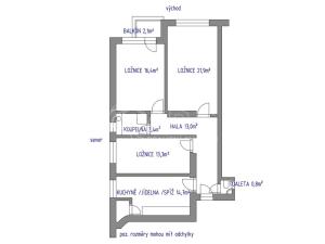 Pronájem bytu 3+1, Praha - Vinohrady, Soběslavská, 84 m2