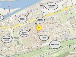 Pronájem bytu 2+kk, Praha - Karlín, Křižíkova, 49 m2