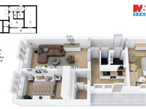 Prodej bytu 3+1, Náchod - Staré Město nad Metují, Pražská, 63 m2