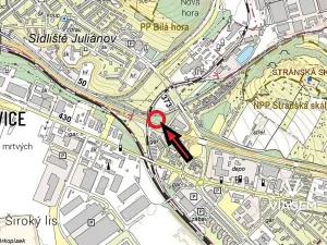 Prodej podílu komerčního pozemku, Brno, 7 m2