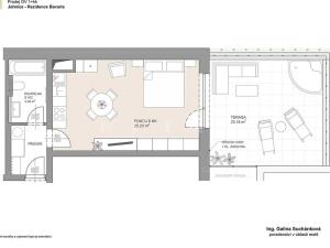 Pronájem bytu 1+kk, Brno, Kleštínek, 39 m2
