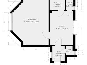 Pronájem bytu 2+kk, Praha - Vršovice, Vršovická, 37 m2