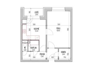 Pronájem bytu 1+1, Brno, Horácké náměstí, 49 m2