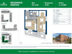 Pronájem bytu 2+kk, Praha, Líbalova, 46 m2