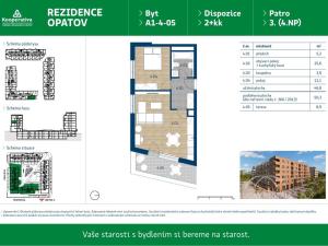 Pronájem bytu 2+kk, Praha, Líbalova, 50 m2