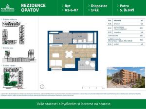 Pronájem bytu 1+kk, Praha, Líbalova, 32 m2