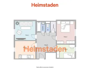 Pronájem bytu 3+1, Havířov - Město, U Stromovky, 45 m2