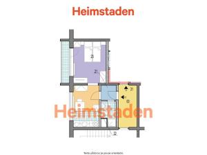 Pronájem bytu 1+kk, Karviná - Ráj, Sovova, 27 m2