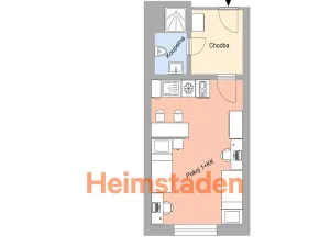 Pronájem bytu 1+kk, Plzeň - Jižní Předměstí, Magisterská, 27 m2