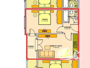 Prodej bytu 2+kk, Bjala, Bulharsko, 46 m2