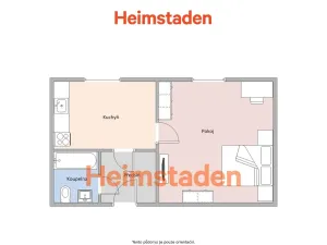 Pronájem bytu 1+1, Karviná - Nové Město, U Svobodáren, 27 m2