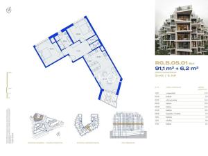 Prodej bytu 3+kk, Praha - Strašnice, Ramonova, 96 m2