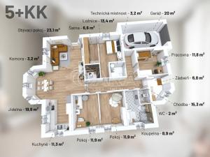 Prodej rodinného domu, Postřižín, Jelení, 169 m2