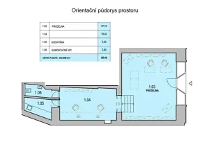 Pronájem obchodního prostoru, Opava, náměstí Republiky, 65 m2