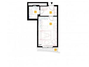 Pronájem bytu 1+kk, Praha - Stodůlky, Mukařovského, 31 m2