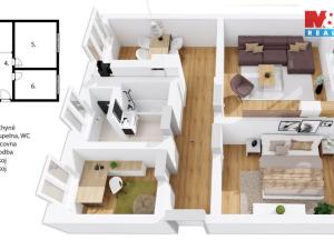 Prodej bytu 2+1, Frýdek-Místek - Frýdek, Nad Lipinou, 56 m2