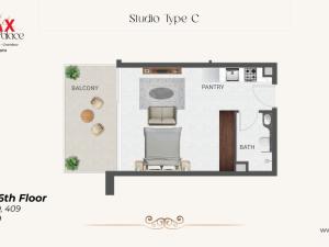 Prodej bytu 1+kk, Dubaj,Spojené arabské emiráty, 39 m2