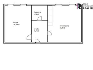 Pronájem bytu 2+kk, Brno - Žebětín, Říčanská, 58 m2