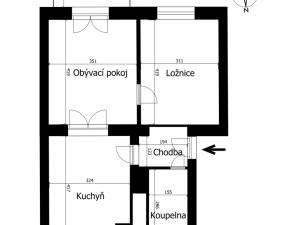 Prodej bytu 2+1, Přerov, Jižní čtvrť I, 43 m2