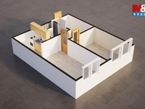 Prodej bytu 2+kk, Libochovice, 40 m2