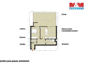 Pronájem bytu 2+kk, Plzeň - Újezd, Rubínová, 56 m2