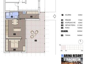 Prodej bytu 2+kk, Strachotín, Šakvická, 46 m2