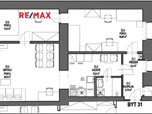 Pronájem bytu 3+1, Praha - Smíchov, Staropramenná, 83 m2
